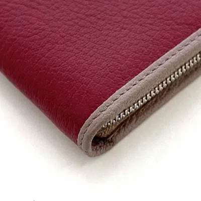 Pre-owned Loewe Pink Leather Coin Purse/coin Case ()