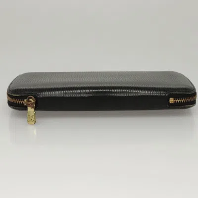 Pre-owned Louis Vuitton Agenda Black Leather Wallet  ()