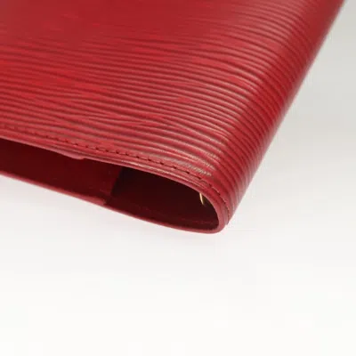 Pre-owned Louis Vuitton Agenda Pm Red Leather Wallet  ()