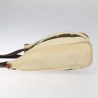 Pre-owned Louis Vuitton Antigua Beige Canvas Tote Bag () In Sand