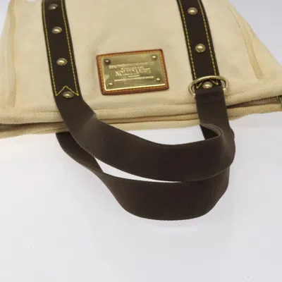 Pre-owned Louis Vuitton Antigua Beige Canvas Tote Bag () In Sand