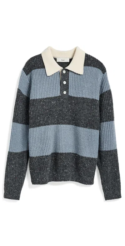 Dunst Striped Polo Knitwear In Brown