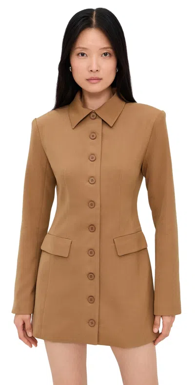 Lioness Cheri Mini Dress Mocha Mousse In Brown