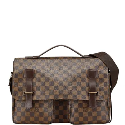 Pre-owned Louis Vuitton Brown Pvc Leather Handbag Shoulder Bag ()