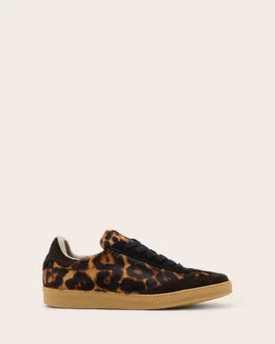 Allsaints Thelma Fur Low Top Trainers In Multi