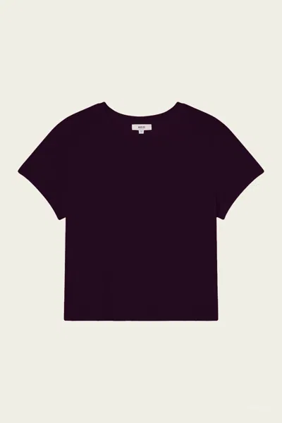 Agolde Adine Shrunken Tee In Cordial In Animal Print