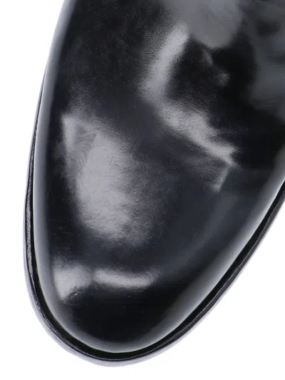 Premiata Soldier Side Zip Western Boots In Black