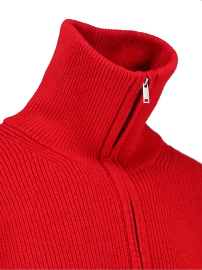 Studio Nicholson Classic Knit Sweater In Rich Red Hue In Red
