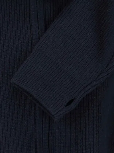 Studio Nicholson Neutral Textured Knit Sweater Collection In Blue