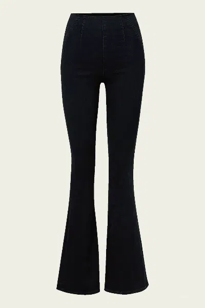 Veronica Beard Beverly Off-duty Skinny-flare Jean In Onyx In Black