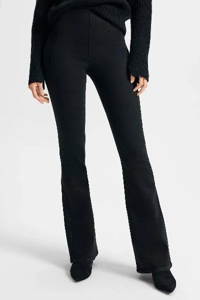 Veronica Beard Beverly Off-duty Skinny-flare Jean In Onyx In Black