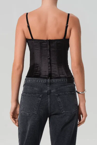 Citizen Of Humanity Darya Corset Top In Black In Black