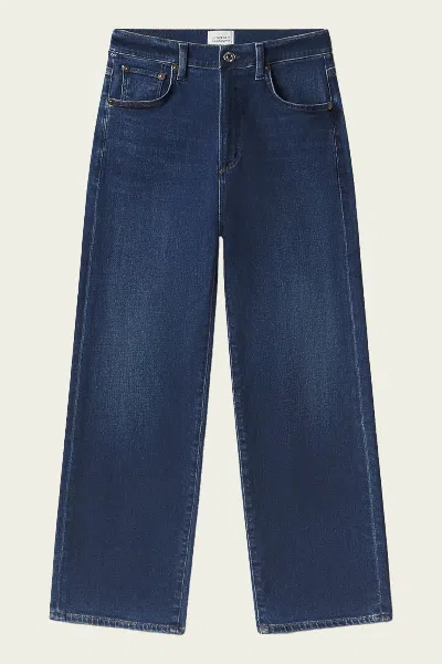 Citizen Of Humanity Delfina High Rise Straight In Pierre In Blue