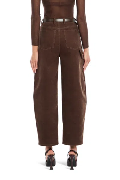 Ser.o.ya Fabi Corduroy Pant In Slate Brown In Brown