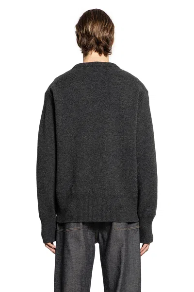 Taiga Takahashi Lot.507 Athletic Crewneck Sweater In Gray