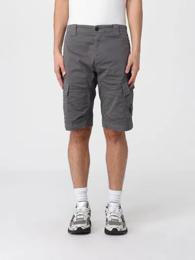 C.p. Company Utilitarian Shorts With Flap Pockets And Signature Lens Detail In Gray