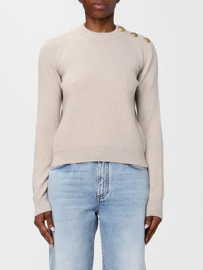 Balmain Sweater  Woman Color Beige In Multi