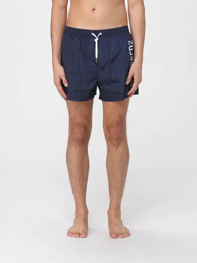 Dsquared2 Swimsuit  Men Color Navy In Blue