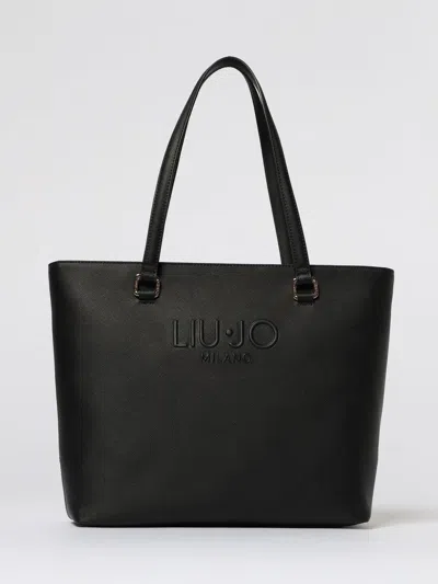 Liu •jo Rectangular Tote Bag Dual Handles In Black