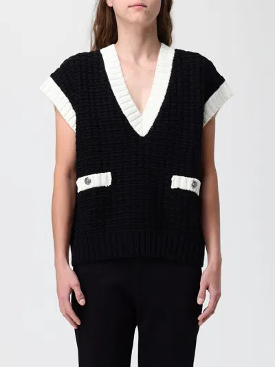 Liu •jo Waistcoat Liu Jo Woman Color Black In Black