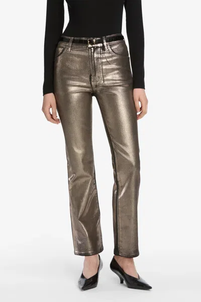 Frame The Reboot Crop In Champagne Coated In Black