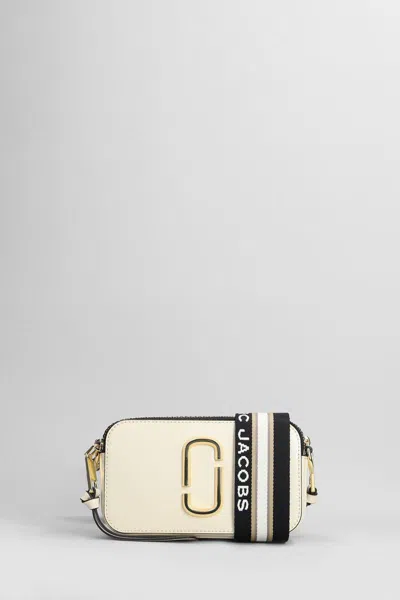 Marc Jacobs The Snapshot Shoulder Bag In Beige Leather In Neutral