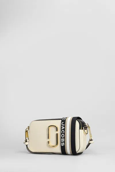 Marc Jacobs The Snapshot Shoulder Bag In Beige Leather In Neutral