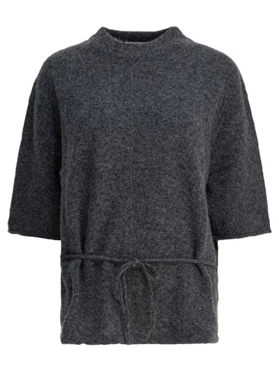 Umarmung Wool-blend Crew-neck Sweater Knitwear Grey In Gray