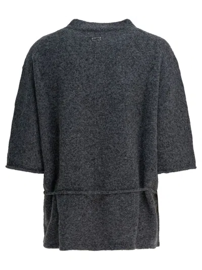 Umarmung Wool-blend Crew-neck Sweater Knitwear Grey In Gray