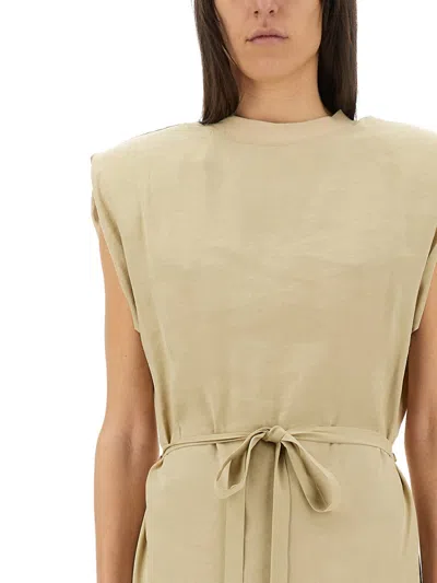 Alysi Peach Touch Long Dress In Neutral