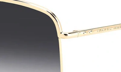 Isabel Marant Wild Metal 62mm Gradient Oversize Rectangular Sunglasses
