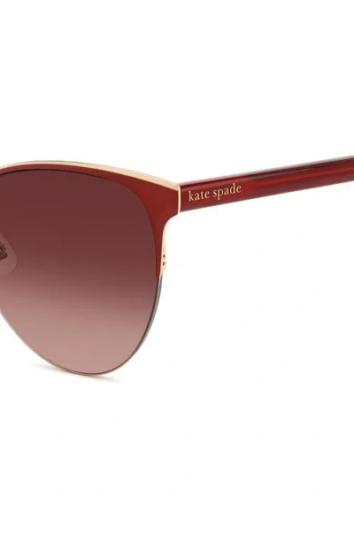 Kate Spade Izara 57mm Gradient Cat Eye Sunglasses