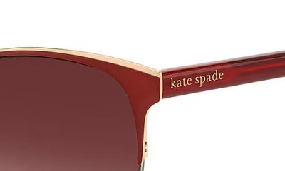 Kate Spade Izara 57mm Gradient Cat Eye Sunglasses