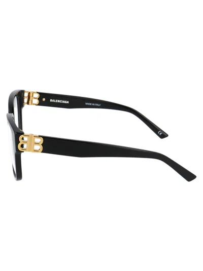 Balenciaga Black Acetate Optical Glasses In Black