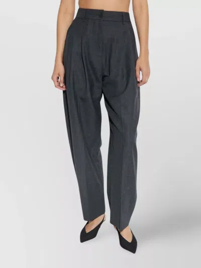 Studio Nicholson Acuna Front Pleat Trousers And Pockets In Gray