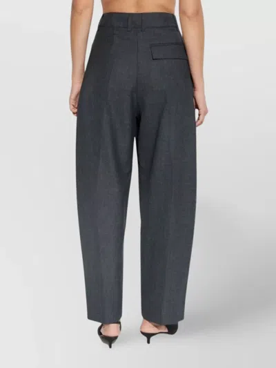 Studio Nicholson Acuna Front Pleat Trousers And Pockets In Gray