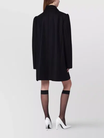 Dries Van Noten Structured White Jacket With High Shoulder Pads And Elegant Collar In Black