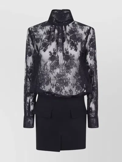 Semicouture "blanca" Dress In Black