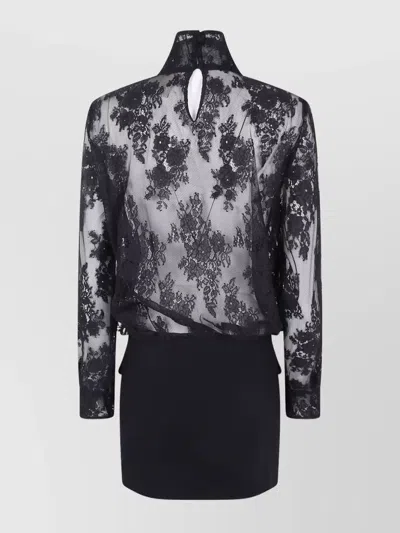 Semicouture "blanca" Dress In Black