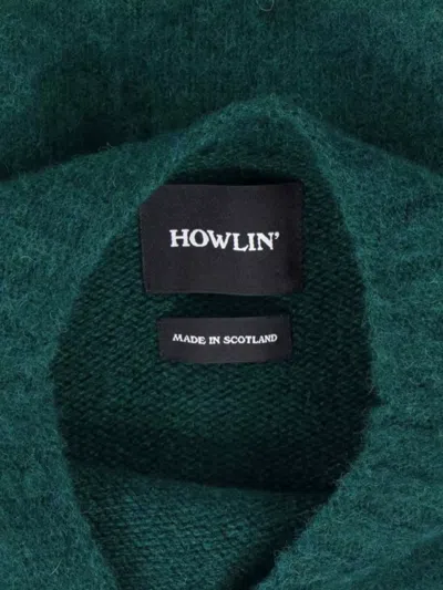 Howlin' Classic Knit Sweater With Ribbed Details In Rich Green In Green