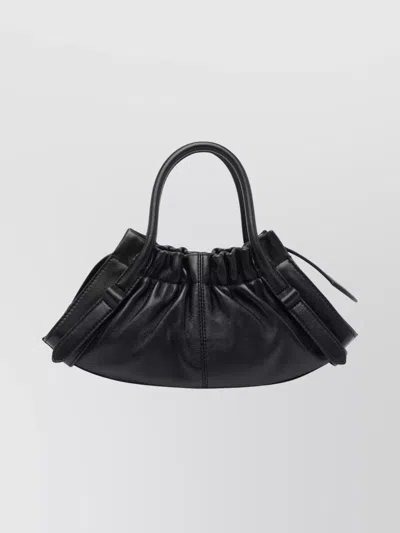 Marc Jacobs The Croc Cristina Small Satchel Crossbody Bag In Black