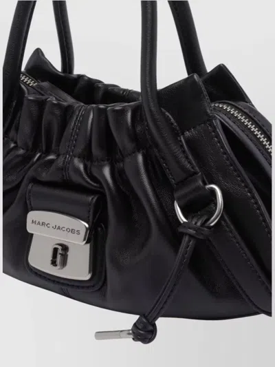 Marc Jacobs The Croc Cristina Small Satchel Crossbody Bag In Black