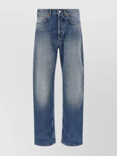 Magliano Five-pocket Denim Trousers Featuring Belt Loops In Blue