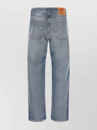Magliano Five-pocket Denim Trousers Featuring Belt Loops In Blue