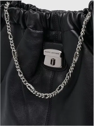 Marc Jacobs Leather Shoulder Bag With Chain And Straps In Black