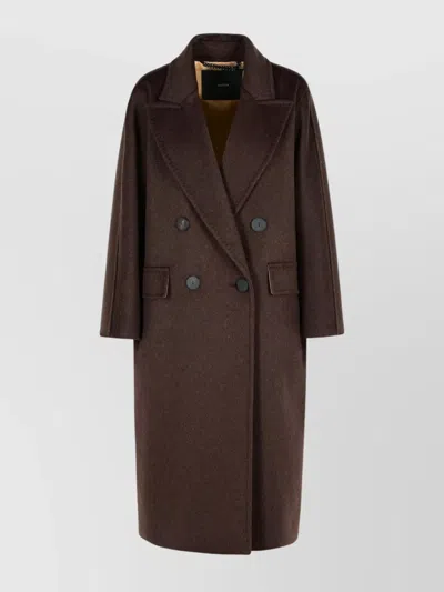 Max Mara Oversized Coat In Cashmere, Alpaca And Wool In Brown
