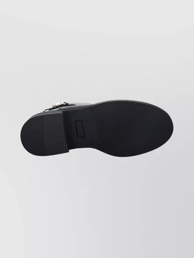 Furla Ankle Boots With Round Toe And Block Heel In Black