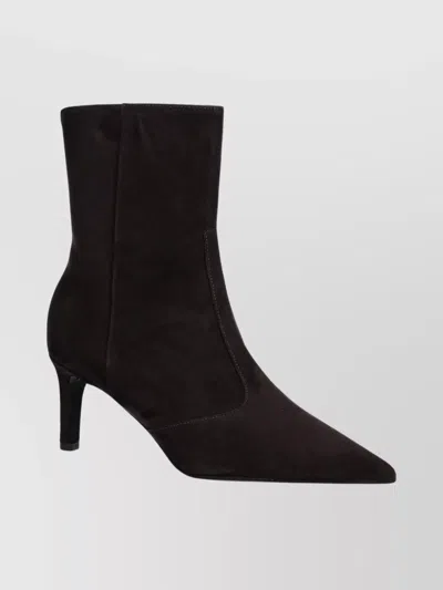 Furla Chic Stiletto Ankle Boots With Pointed Toe In Brown