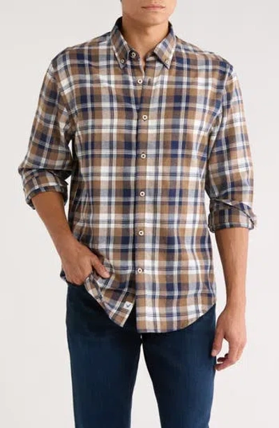 James Campbell Jenning Plaid Twill Button-down Shirt In Multi