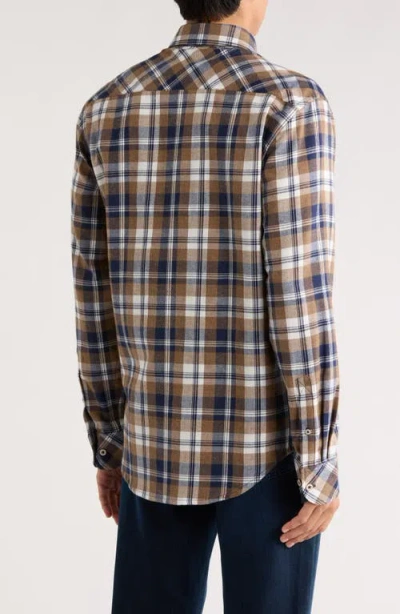 James Campbell Jenning Plaid Twill Button-down Shirt In Multi